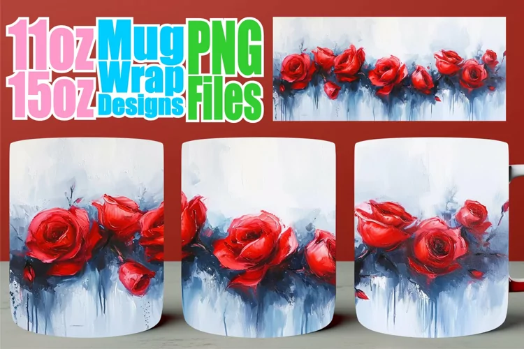 Blossom Beauty Mug: Sublimation Elegance 15oz