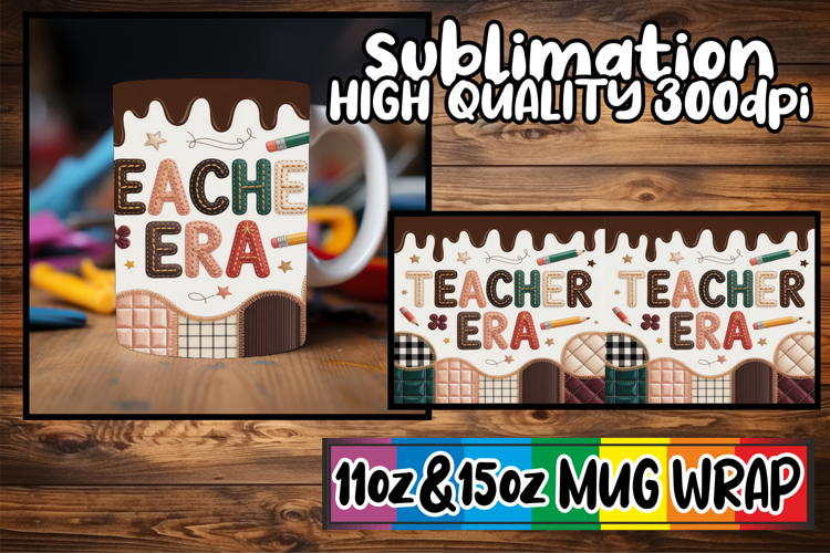 Amazing vibes sublimation 11oz 15oz mug wrap, Teacher