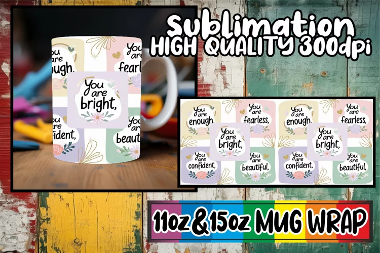 Blissful memories 11oz 15oz mug wrap, Quote