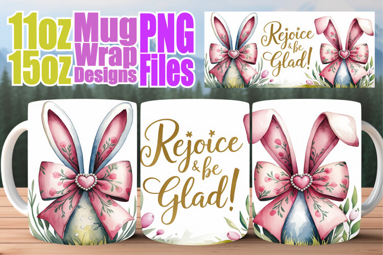 Charming scenes sublimation print wrap, Easter Bow example image 1