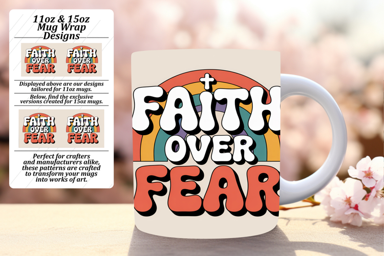 Stylish 11oz Mug Wrap Png Design , Religious