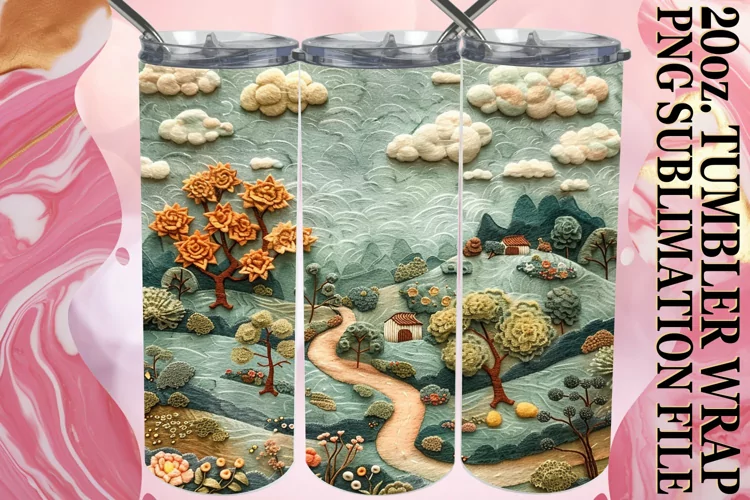 3D Beauty of Spring View Tumbler Sleeve - 20oz