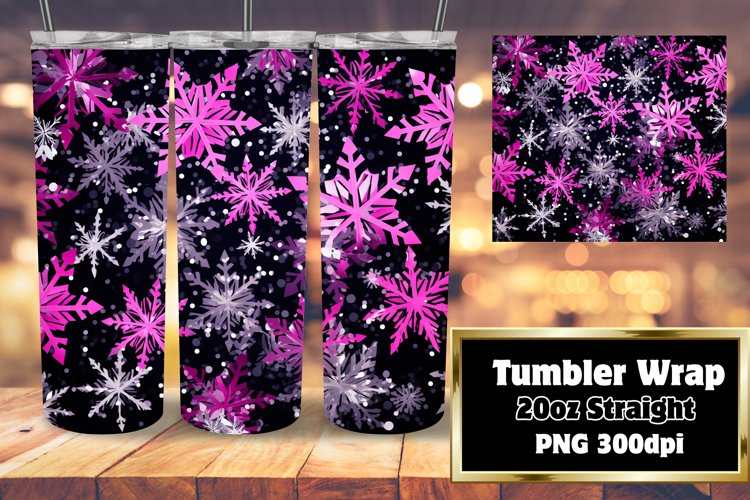 Noel Snowflakes Magic Tumbler Wrap 20oz