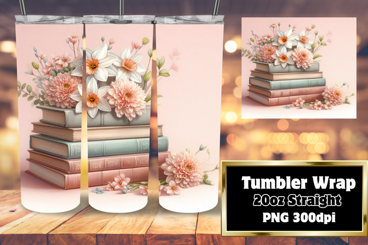 Customizable Sublimation Tumbler 20oz , Books