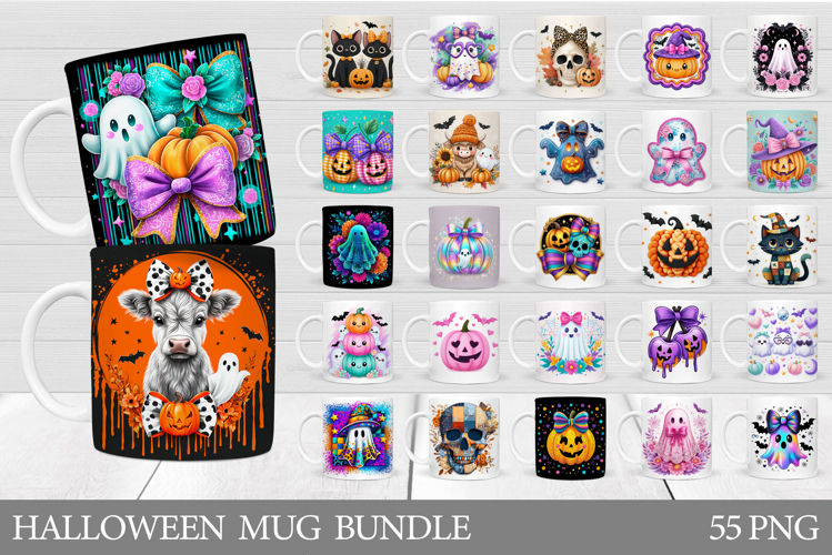 Halloween Mug Bundle. Halloween Mug Sublimation