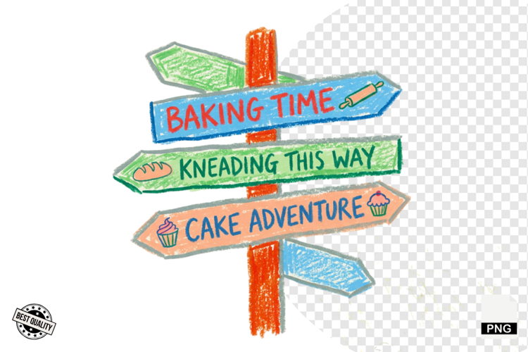 Baking Signpost PNG