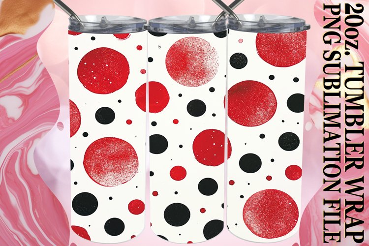 Red Sparkle Pattern Sublimation for Tumblers example image 1