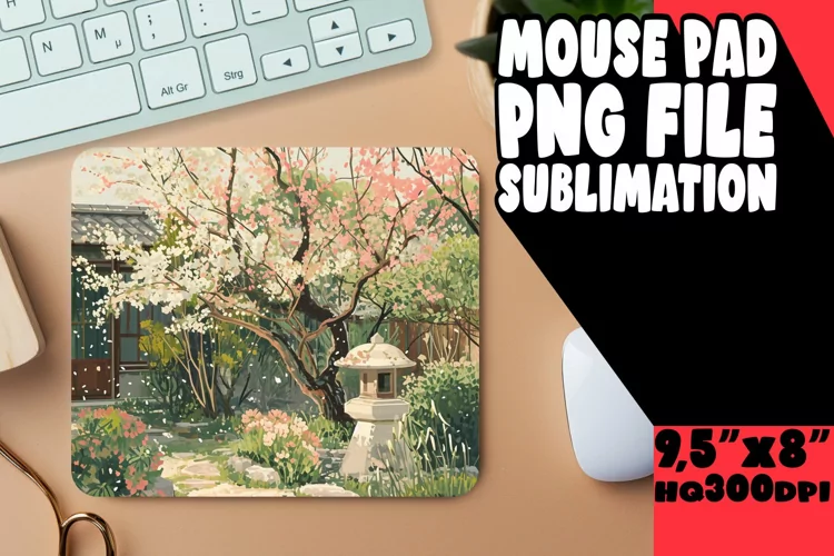Blooming Meadows: Spring Mouse Pad Sublimation