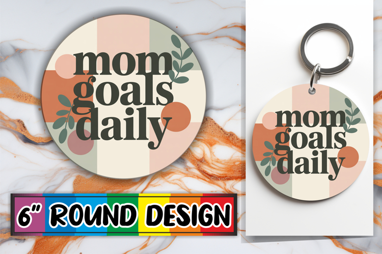 Cheerful Ornaments Circle PNG, Mothers Day