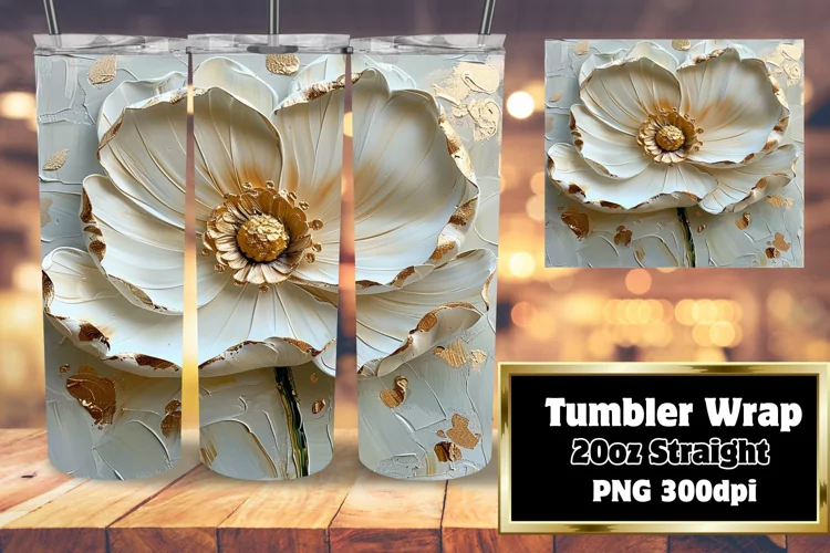 Spring Blossom Bliss: Sublimated Tumbler Design