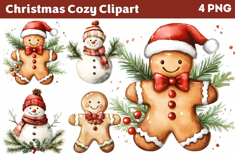 Cozy Christmas Clipart PNG