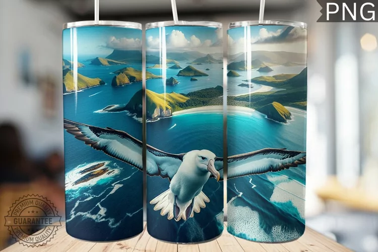 Albatross Tumbler Wrap - Albatross Tumbler Design