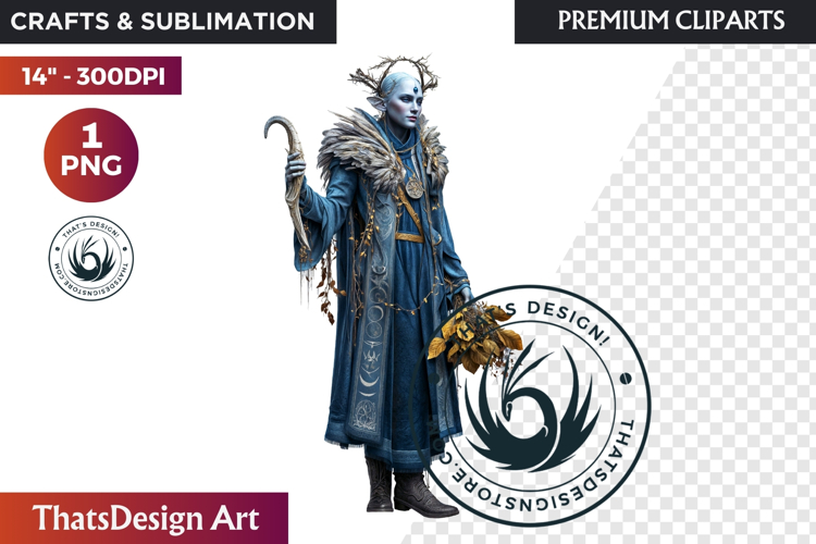 Fantasy Autumn Guardian - Epic Fall Character Clipart PNG