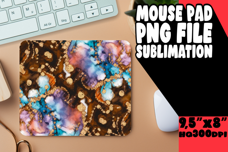 BRIGHT MOUSE PAD SUBLIMATION ART, Abstract Pattern