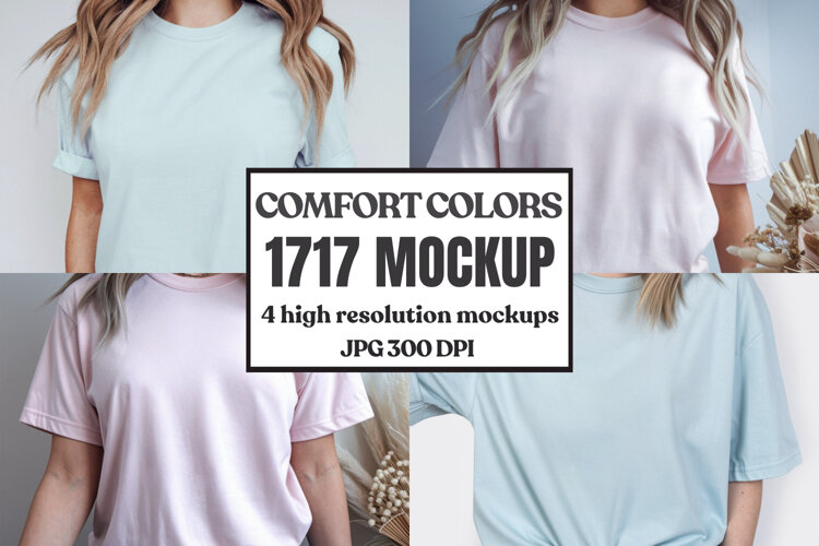 Comfort Colors 1717 T-Shirt mockup , CC 1717 example image 1