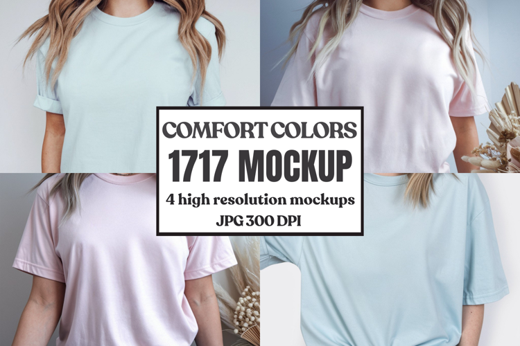 Comfort Colors 1717 T-Shirt mockup , CC 1717