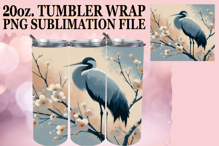 Joyful Escape 20oz tumbler wrap, Birds