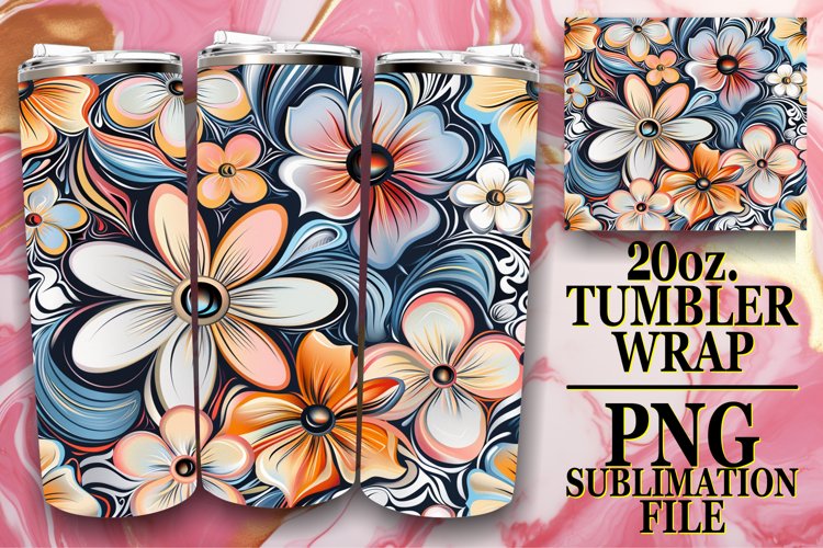 Colorful Springtime Delight Tumbler, Whimsical Design