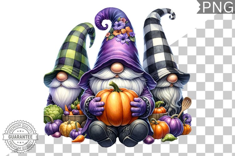Halloween Kitchen Gnome Sublimation - Clipart PNG Design