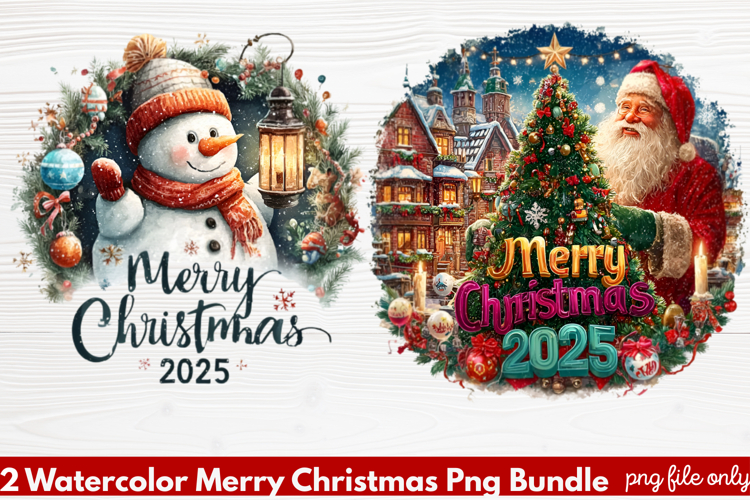 Christmas Watercolor Clipart Image 10