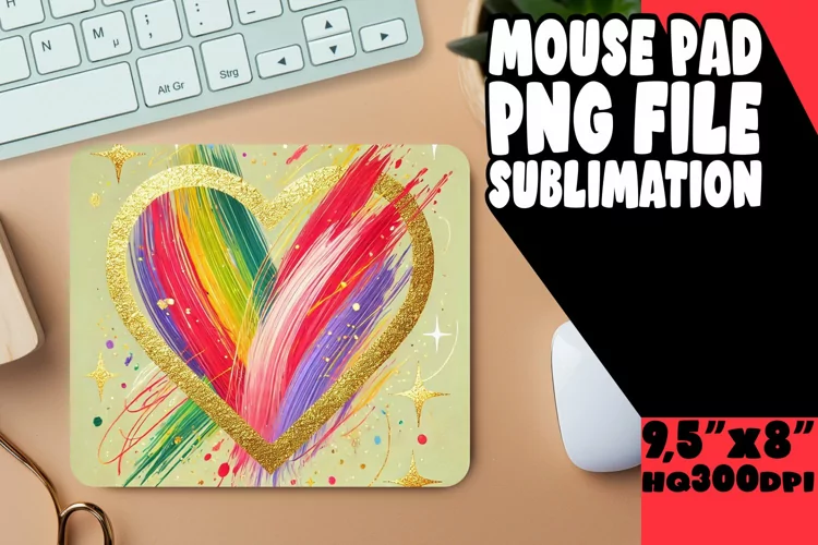 COZY MOUSE MAT CREATIVE DESIGN, Heart