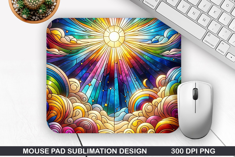 Mouse Pad Sublimation, Summer Mouse Pad PNG Design