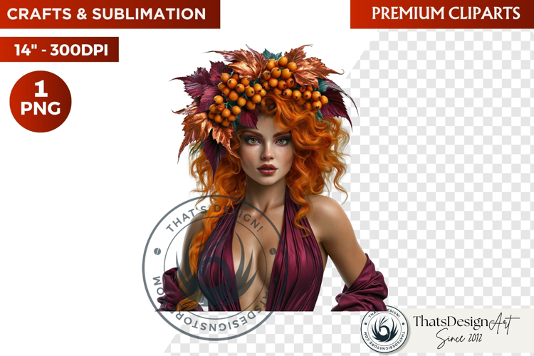 Autumn Witchcraft Clipart - Amber Spells witch PNG