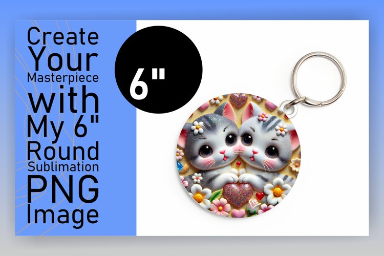 Chic Circle PNG Keychain Design , Cupid