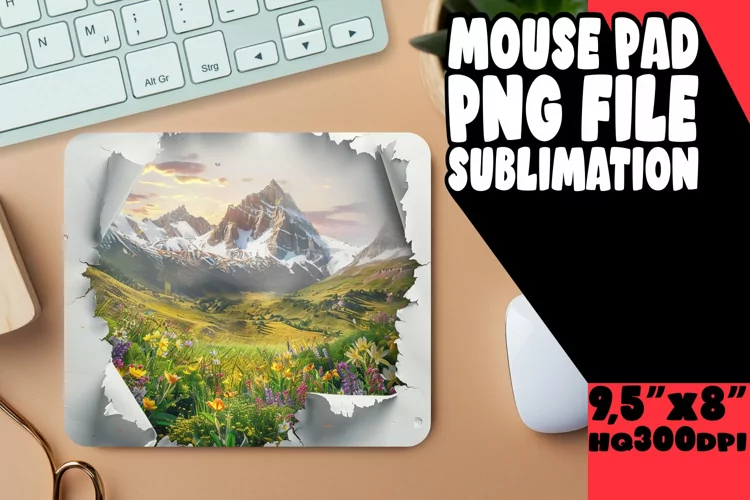Urban Skylines 3D Mousepad Sublimation