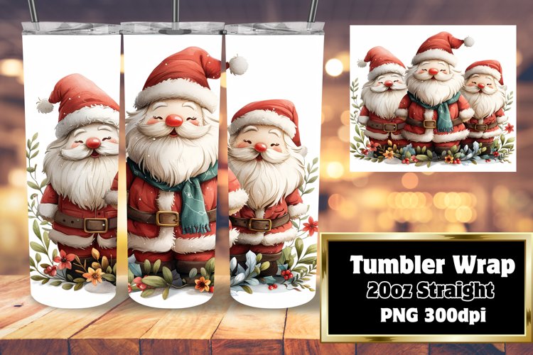 Festive Gingerbread Tumbler 20oz Christmas Sublimation