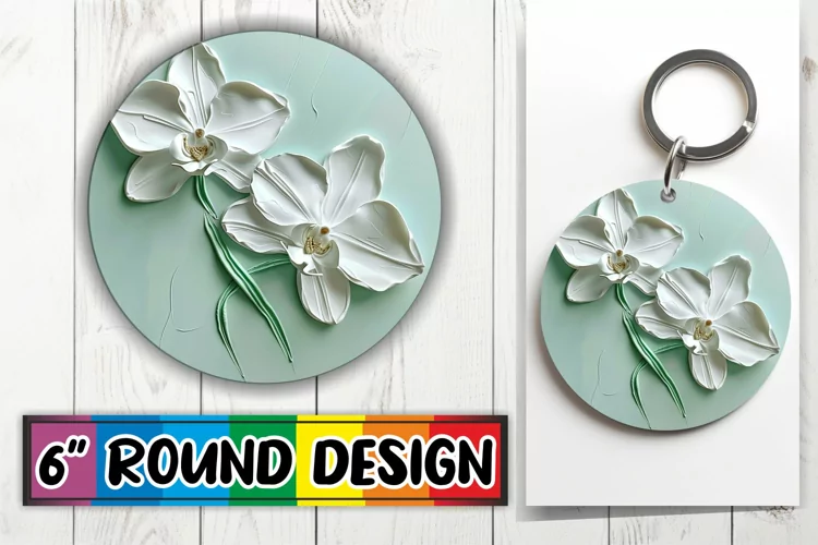 3D Petal Euphoria: Sublimation Circle Design