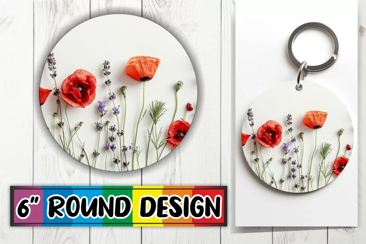 Spring Splendor Design Circle - Sublimation Elegance Round