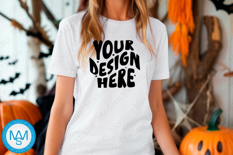 White Tshirt Mockup Image 4