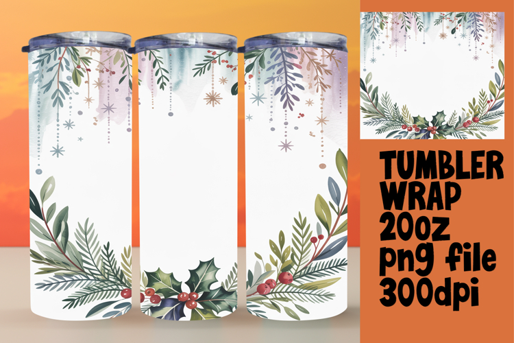 SOPHISTICATED 20oz Tumbler PNG , Christmas
