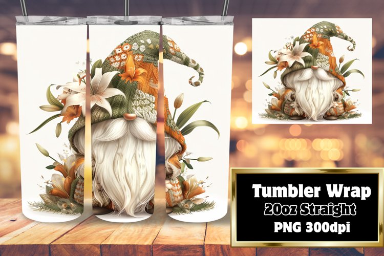 Vibrant Gnome Springtime Tumbler Series