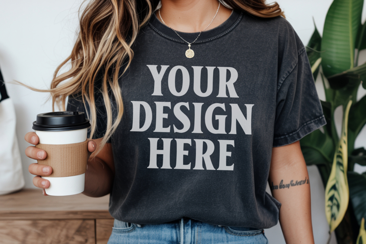 Pepper Comfort Colors 1717 Christmas Shirt Mockup, Coz