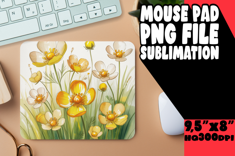 Bright Desk Mat Ideas for Kids, Flowers