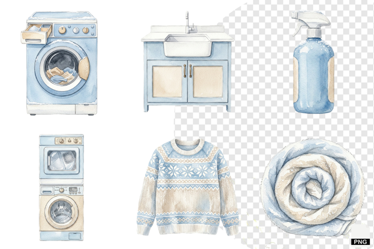 Cozy Laundry Time Clipart