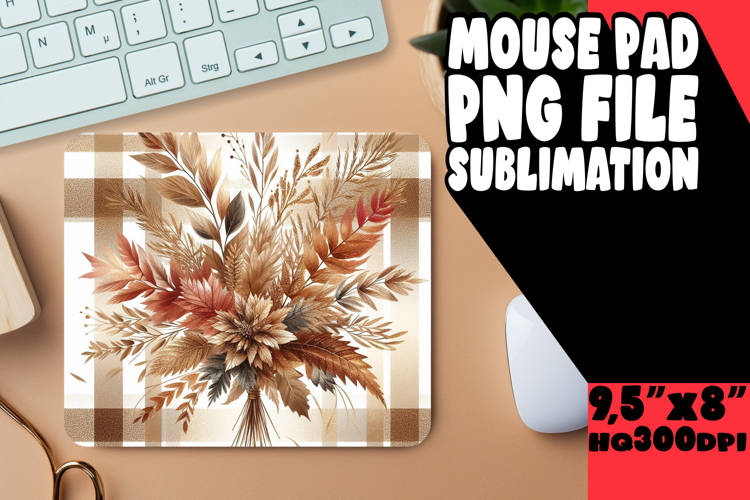 WHIMSICAL mouse mat Gift Magic, Autumn Flower