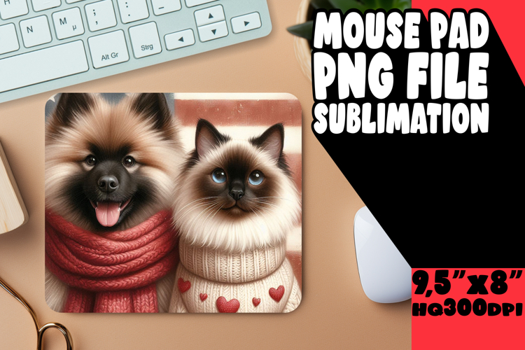 Luminous MOUSE PAD Creative PNG, Dog and cat