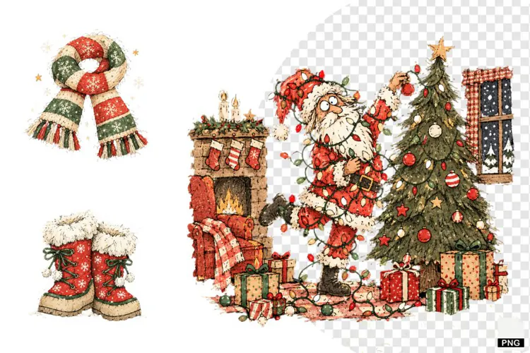 Whimsical Christmas Clipart