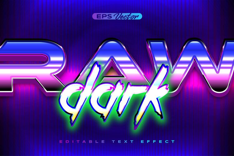 Old School 80s raw dark retro futuristic shiny metallic