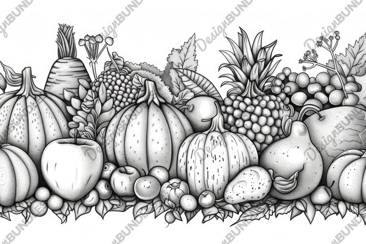 Vegetables and Fruits Background Wallpaper example image 1