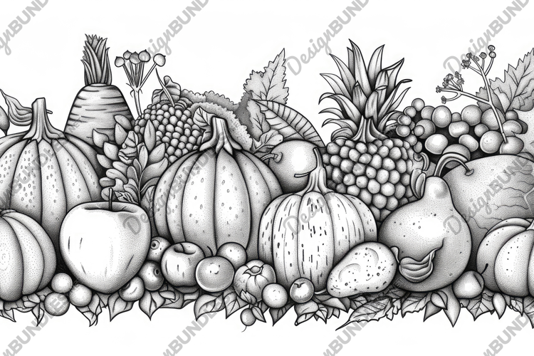 Vegetables and Fruits Background Wallpaper