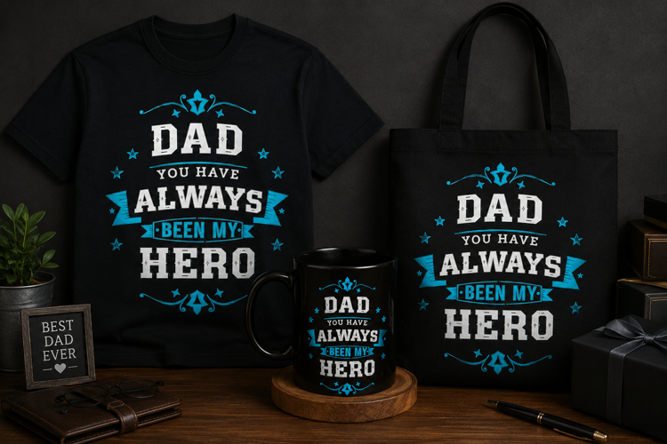 Dad You Have Always Been My Hero PNG | Father’s Day Design