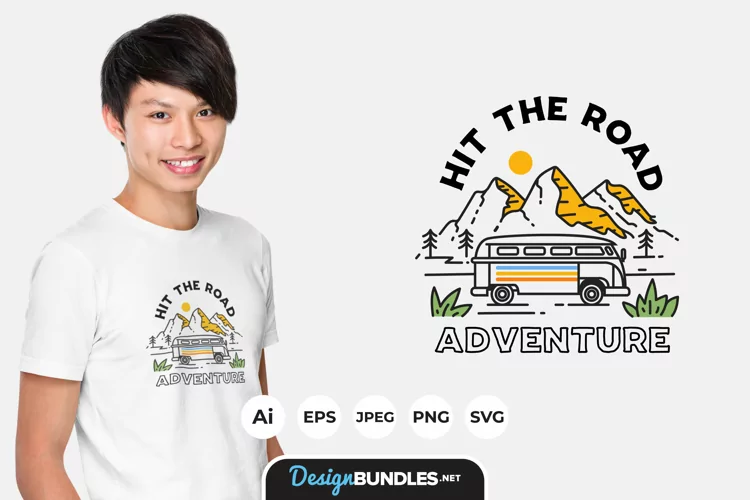 Adventure Road Tripper for T-Shirt Design