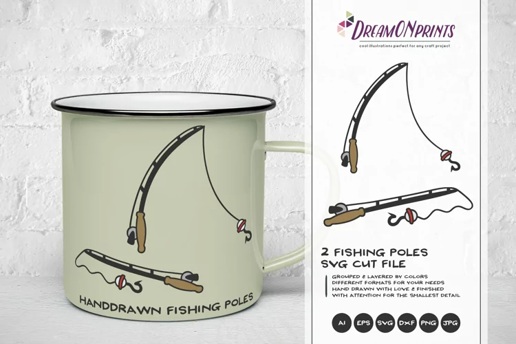 Fishing Pole SVG Cut Files - Fishing Svg