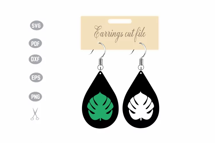 Stacked Earrings Template SVG