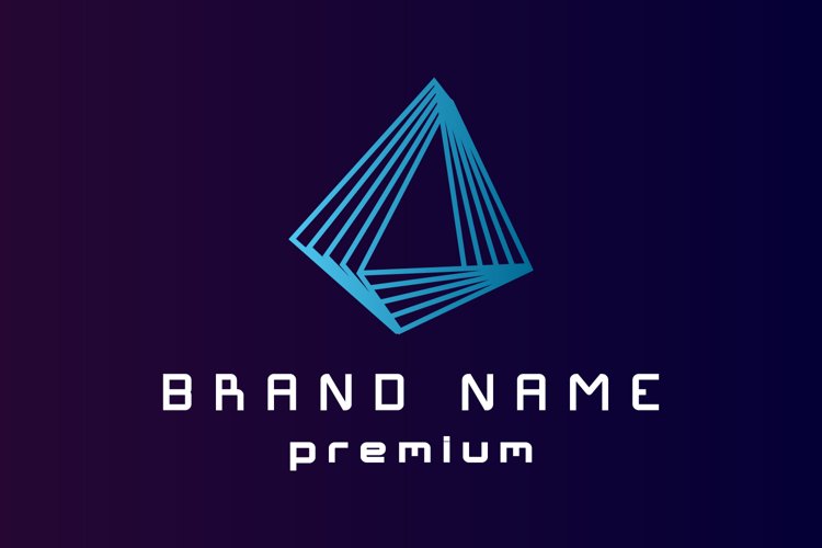 Triangle business logo template example image 1