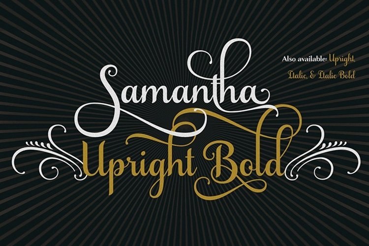 Samantha Script Upright Bold example image 1